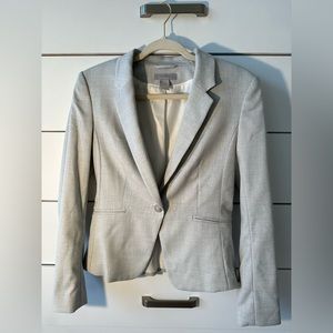 Express - Grey Button Short Blazer